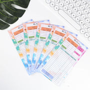 A6 6 Hole Budget Book Loose-leaf Replacement Core Handbook Insert,Spec: Weekly Plan 108 Sheets