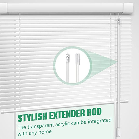 Blinds Acrylic Transparent Rod Move Light Rod With Hook Handle, Size: 24 Inch