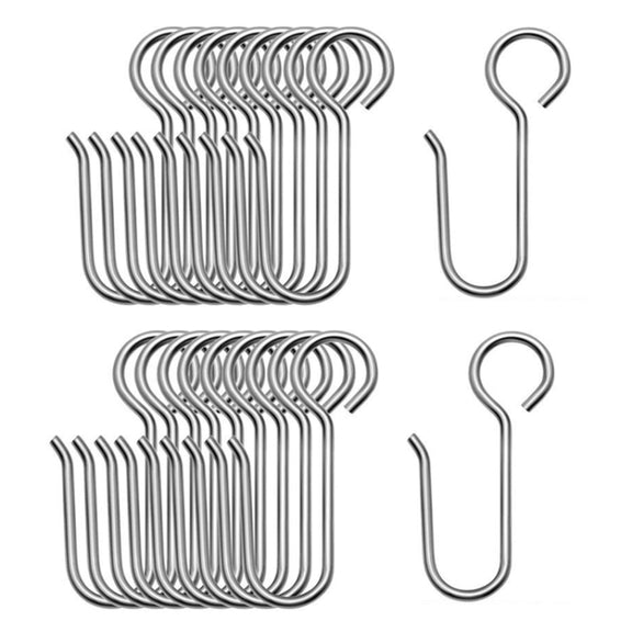 20PCS Metal Hook Set Curtain Easy Replacement Hook Accessories