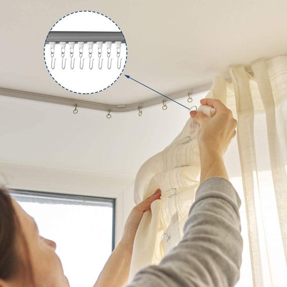 20PCS Metal Hook Set Curtain Easy Replacement Hook Accessories