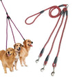 140cm 3 In 1 Leash Multi-head Dog Walking Rope(Red) - Leashes & Chest Strap by PMC TechLife | Online Shopping South Africa | PMC TechLife
