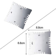 4 PCS/ Set Guitar With Teeth Ruler Guitar Repair Measuring Ruler Tools