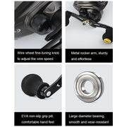 High Speed Long-throw Outdoor Fishing Anti-explosive Line Fishing Reels, Specification: AC2000 Purple Right