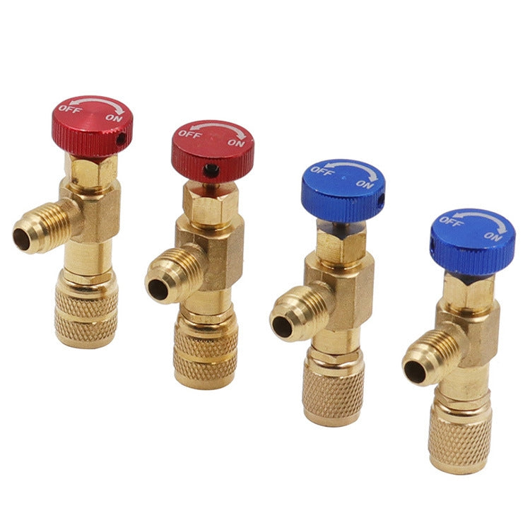 Air Conditioner Fluoridation Safety Valve Refrigerant Filling Connector(Side R22 Bottom R410)
