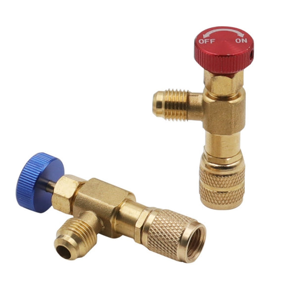 Air Conditioner Fluoridation Safety Valve Refrigerant Filling Connector(Side R22 Bottom R410)