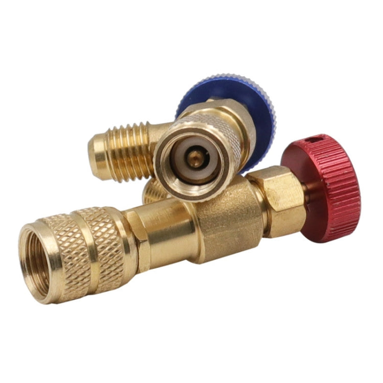 Air Conditioner Fluoridation Safety Valve Refrigerant Filling Connector(Side R22 Bottom R410)