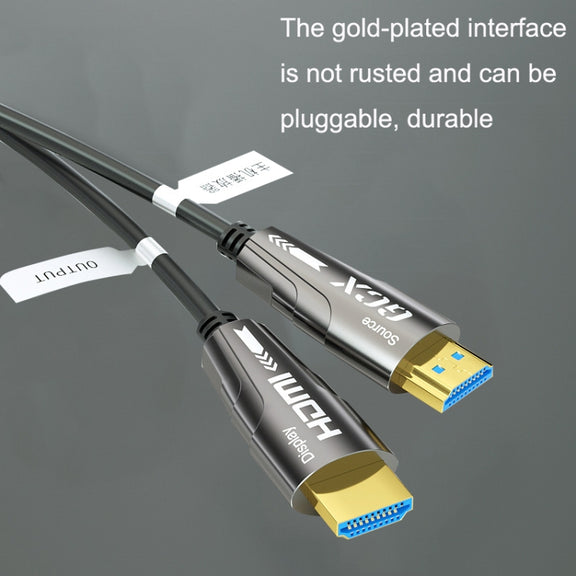 HDMI 2.0 Male To HDMI 2.0 Male 4K HD Active Optical Cable, Cable Length: 150m