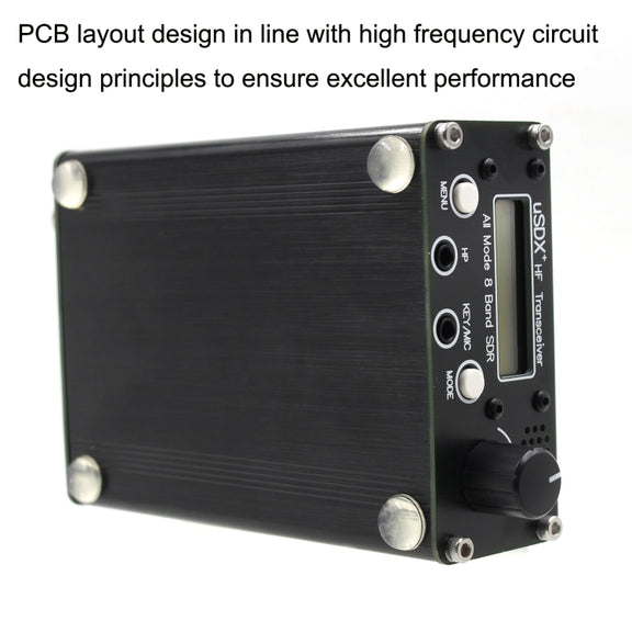 Usdr Usdx + V2 Plus 8 Band SDR Full Mode HF SSB QRP High Frequency Transceiver, Spec: EU Plug