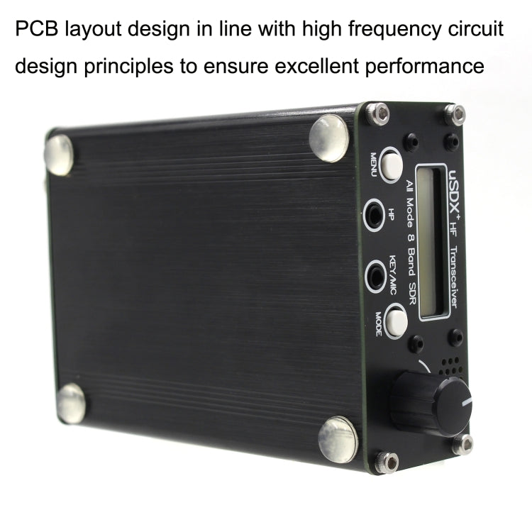 Usdr Usdx + V2 Plus 8 Band SDR Full Mode HF SSB QRP High Frequency Transceiver, Spec: US Plug
