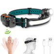 W678-2 Zoom XPG + COB Sensor Headlight Flashlight 6 Lighting Modes Rechargeable Head Lamp - Headlamp by PMC TechLife | Online Shopping South Africa | PMC TechLife