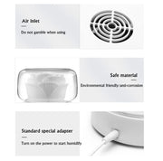 400ml Rose Aromatherapy Diffuser Timing Humidifier with Seven-color Light,CN Plug(Gray)