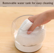 400ml Rose Aromatherapy Diffuser Timing Humidifier with Seven-color Light,CN Plug(Gray)