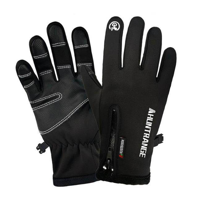 HUNTRANGE A022 Outdoor Water-resistant Touch Screen Riding Keep Warm Gloves, Size: S(Black)