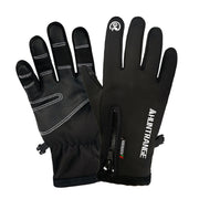 HUNTRANGE A022 Outdoor Water-resistant Touch Screen Riding Keep Warm Gloves, Size: L(Black)