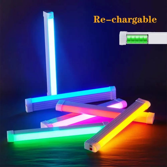 32cm Handheld Light Stick Ambient Light Rechargeable Emergency Light Tube Live Fill Light(Red Light)