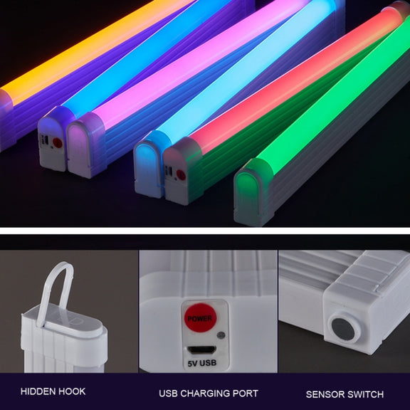 32cm Handheld Light Stick Ambient Light Rechargeable Emergency Light Tube Live Fill Light(White Light)