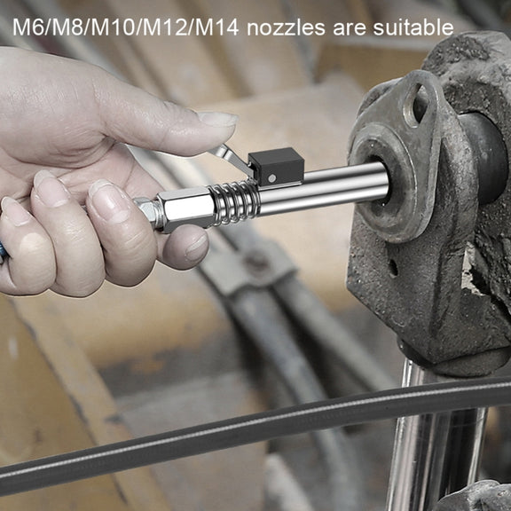 PC002 Lock Clamp Type High Pressure Grease Nozzle, Style: Butter Mouth+40cm Hose