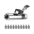 PC002 Lock Clamp Type High Pressure Grease Nozzle, Style: Butter Mouth+10 Straight Heads - Other Tools by PMC TechLife | Online Shopping South Africa | PMC TechLife | Buy Now Pay Later Mobicred