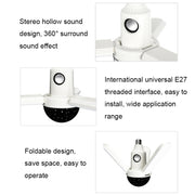 ZSCPH-001 40W Multifunctional Bluetooth RGB Colorful Three-Leaf Music Atmosphere Light, Size: S (Star)