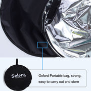 Selens  5 In 1 (Gold / Silver  / White / Black / Soft Light) Folding Reflector Board, Size: 150x200cm