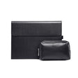 For Microsoft Surface Pro 9 Tablet Protective Case Holder(Microfiber Lambskin Texture Black Case + Power Supply Bag) - Others by PMC Jewellery | Online Shopping South Africa | PMC Jewellery | Buy Now Pay Later Mobicred
