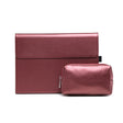 For Microsoft Surface Pro 8 Tablet Protective Case Holder(Microfiber Lambskin Texture Red Case + Power Supply Bag) - Others by PMC Jewellery | Online Shopping South Africa | PMC Jewellery | Buy Now Pay Later Mobicred