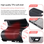 For Microsoft Surface Pro 8 Tablet Protective Case Holder(Microfiber Lambskin Texture Black Case)
