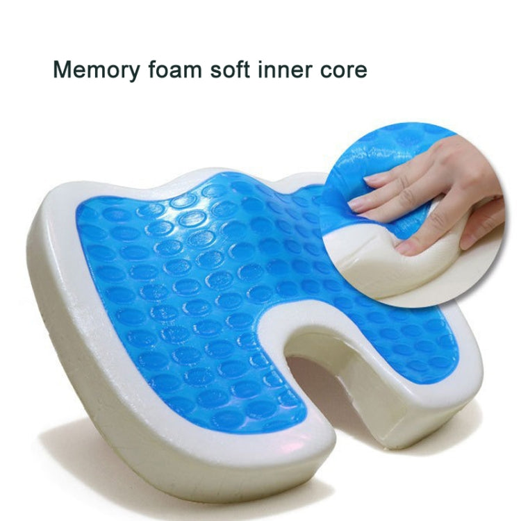 Office Gel Cushion Beauty Buttocks Anti-hemorrhoid Cushion(Super Soft Cloth Coffee)