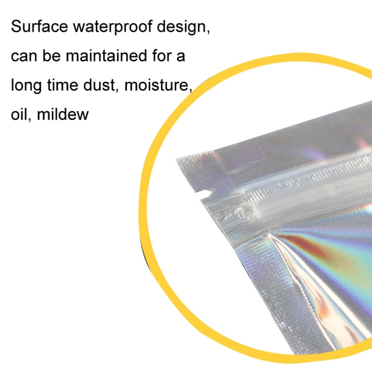 100PCS Laser Self-sealing Packaging Bag Data Line Aluminum Foil Plastic Bag , Size: 20x30cm