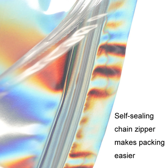 100PCS Laser Self-sealing Packaging Bag Data Line Aluminum Foil Plastic Bag , Size: 20x30cm