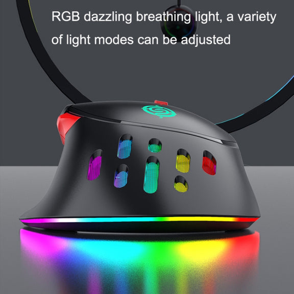 K-Snake Q15 9 Keys RGB Light Effect Wired Mechanical Mouse, Cable Length: 1.5m(White)