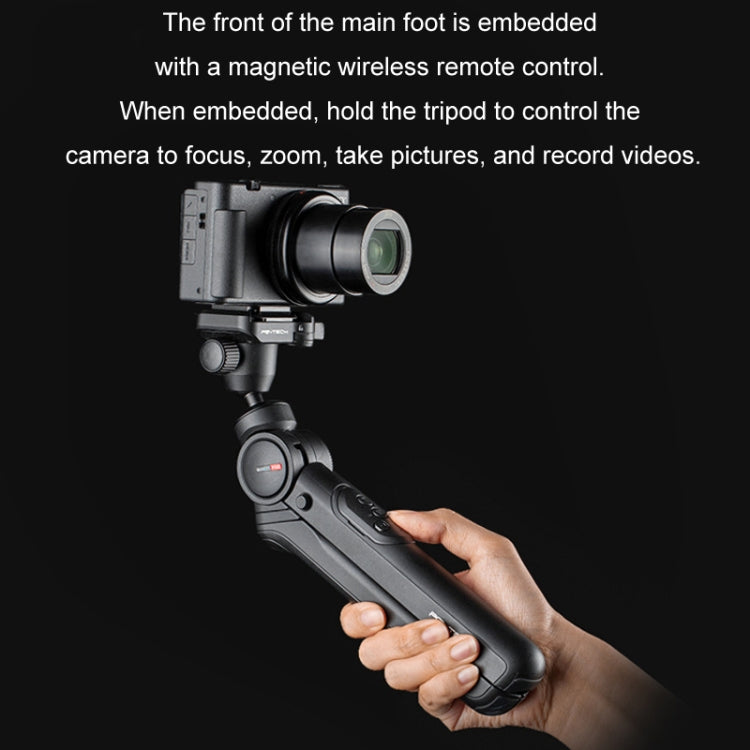 PGYTECH Camera Mobile Phone Desktop Pan Tilt Handheld Tripod, Specification: Remote Control Set