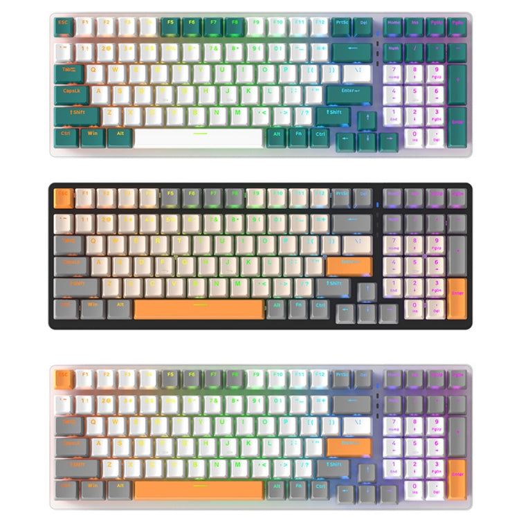 ZIYOU LANG  K3 100 Keys Game Glowing Wired Mechanical Keyboard, Cable Length: 1.5m, Style: Micro Light Version Red Axis