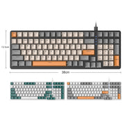 ZIYOU LANG  K3 100 Keys Game Glowing Wired Mechanical Keyboard, Cable Length: 1.5m, Style: Micro Light Version Red Axis