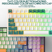 ZIYOU LANG  K3 100 Keys Game Glowing Wired Mechanical Keyboard, Cable Length: 1.5m, Style: Micro Light Version Red Axis