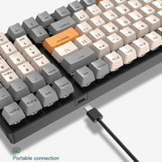 ZIYOU LANG  K3 100 Keys Game Glowing Wired Mechanical Keyboard, Cable Length: 1.5m, Style: Micro Light Hot Plug Version Red Axis