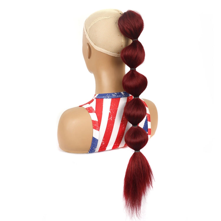 DLMW01 Bubble Shape Shaggy Wig Ponytail Drawstring Long Ponytail Wigs, Spec: BUG