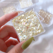 Nail Art Decoration Seashell Fragment Nail Decoration, Style: 03 Smooth
