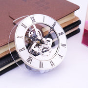 Metal See-through Quartz Clock Gear Clock DIY Accessories 148mm Silver Clock Head