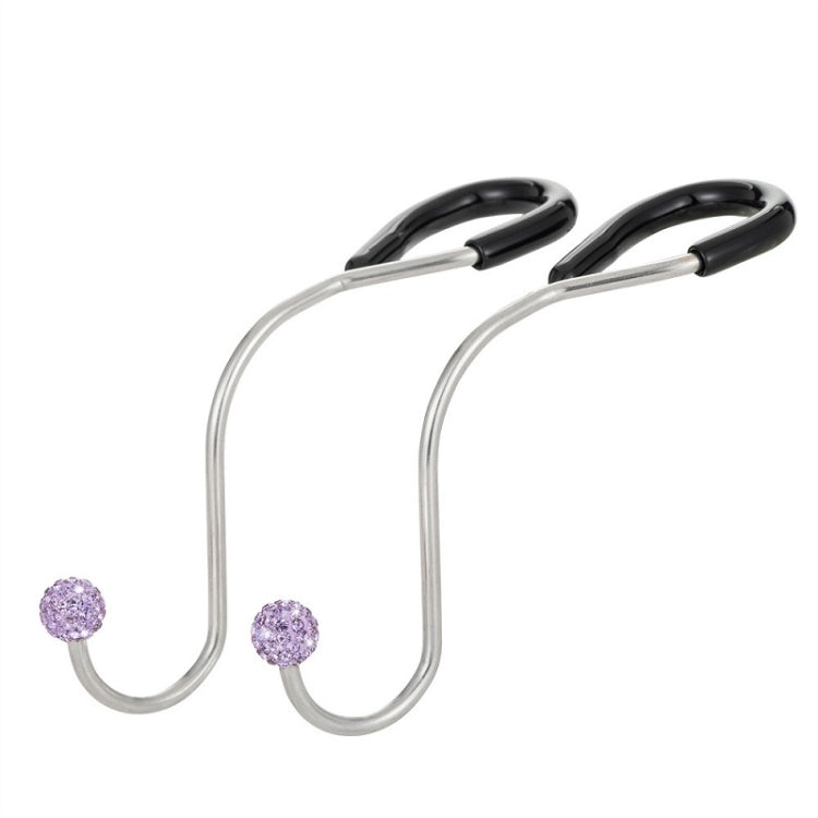 Multifunctional Car Seat Hooks With Diamond Inlay(Purple)