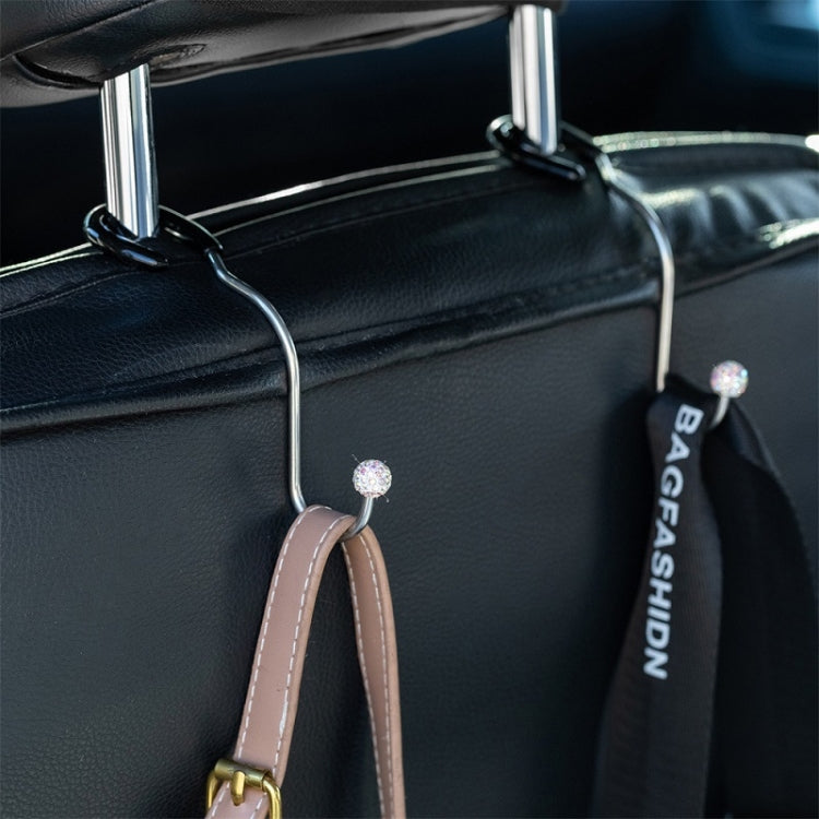 Multifunctional Car Seat Hooks With Diamond Inlay(Red)