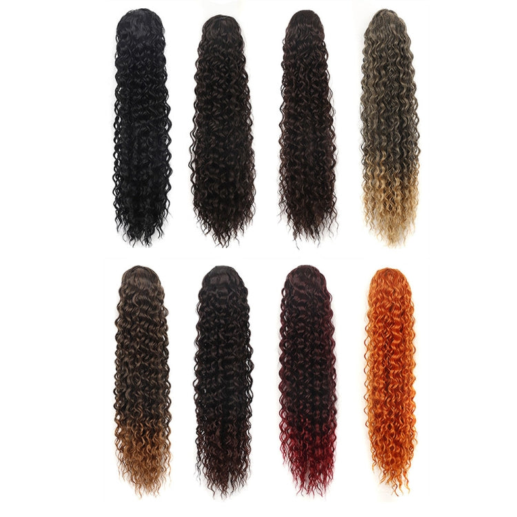 LSDP22 Drawstring Long Curly Wig Ponytail Mesh Curly Ponytail(1B)