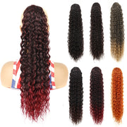 LSDP22 Drawstring Long Curly Wig Ponytail Mesh Curly Ponytail(1BT27)