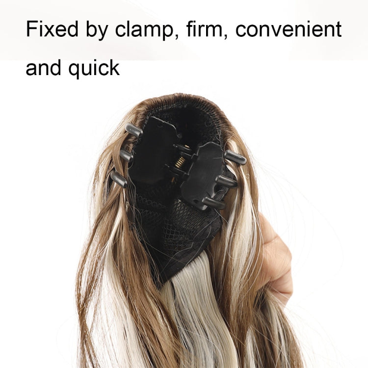 P96 Clip-On Wig Long Ponytail Water Ripple Long Curly Wig(2)