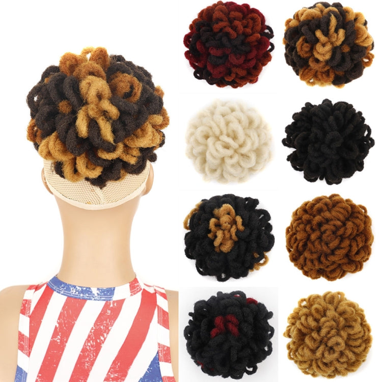 LSFBZB Drawstring Dreadlocks Wig Caterpillar Dreadlock Shaggy Hair Bun, Spec: 99JHBUGH
