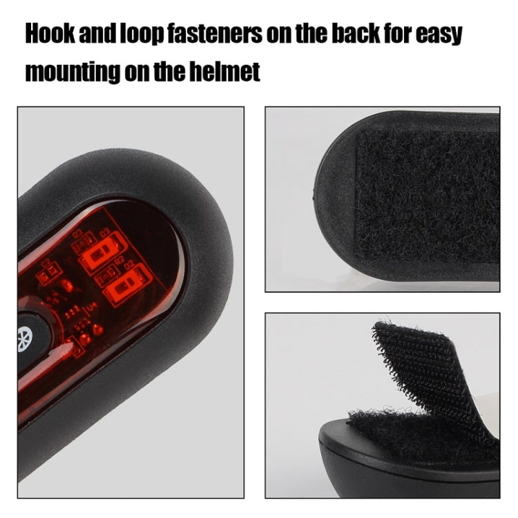 Motorbike Helmet Warning Light USB Rechargeable Water-resistant Tail Light, Specification: 10 Beads
