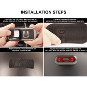 Motorbike Helmet Warning Light USB Rechargeable Water-resistant Tail Light, Specification: 10 Beads