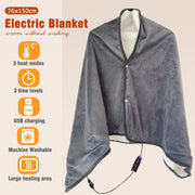Controller Version Adjustable Temperature Timing USB Electric Heating Shawl Blanket Heating Pad 76x150cm