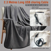 Controller Version Adjustable Temperature Timing USB Electric Heating Shawl Blanket Heating Pad 76x150cm