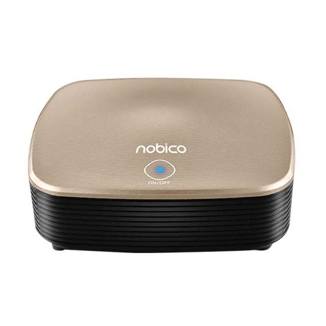 Nobico J007 USB Negative Ion Car Air Purifier, Style: English Modle(Water Pattern Gold)